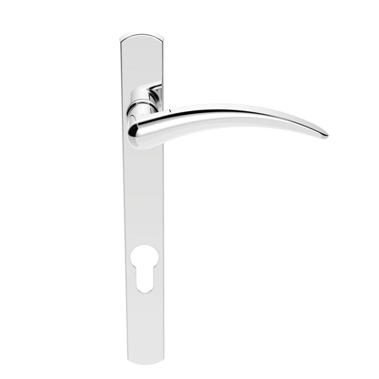 Handle Amarillo Lever On Narrow Plate Polished Chrome