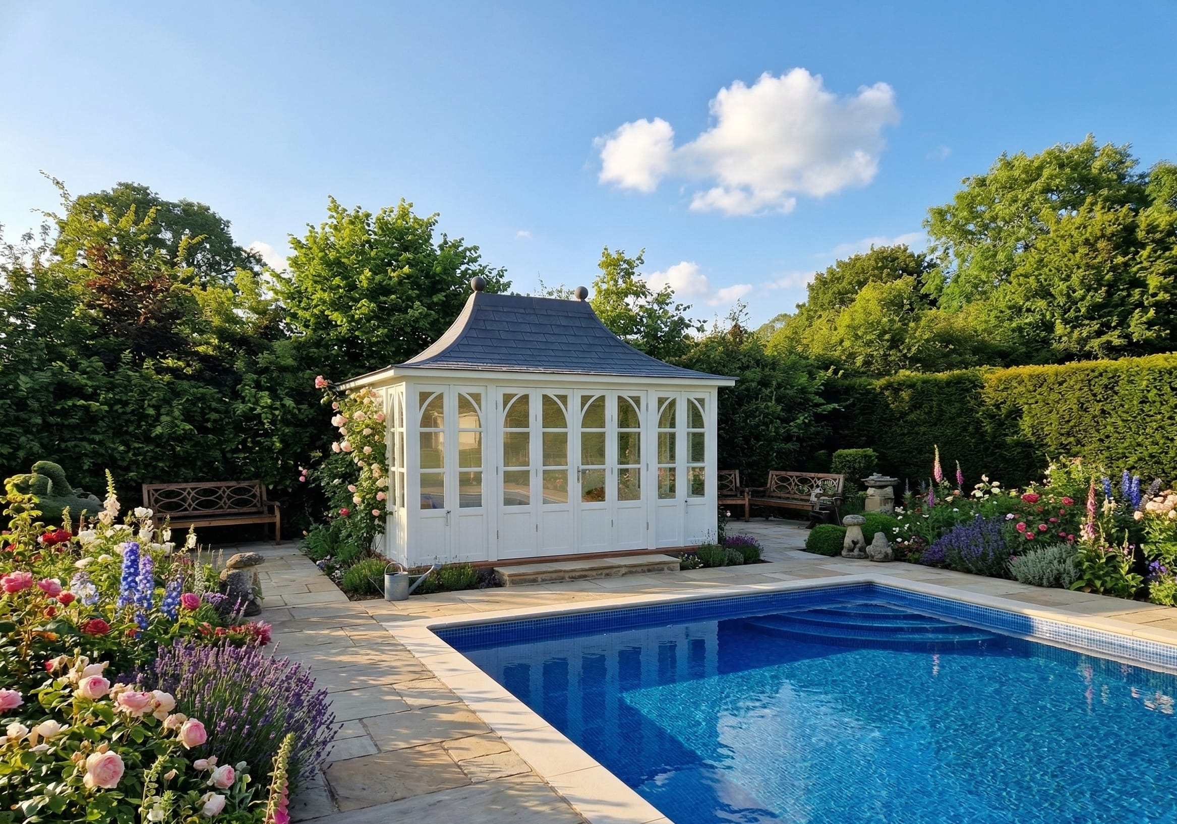 Summerhouses The Chelsea Summerhouse Chelsea Summer House Tapco Slate 02