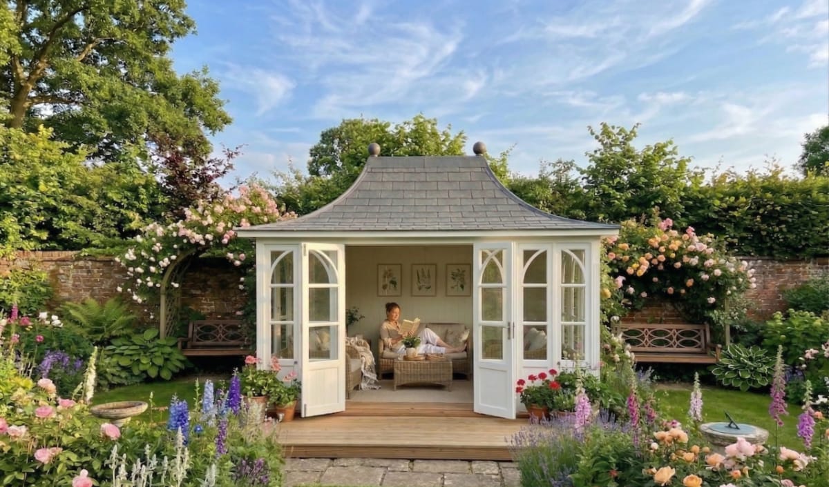 Summerhouses The Chelsea Summerhouse Chelsea Summer House Tapco Slate 03